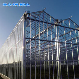 ارتفاع نوع Venlo الدفيئة قوي تجاري متعدد الامتداد الزجاجي المغطاة