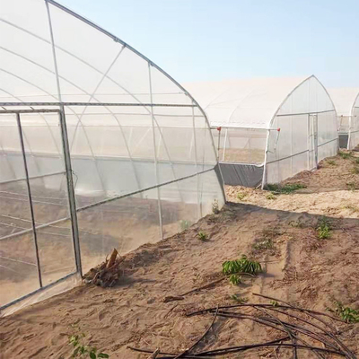فيلم بلاستيكي يغطي السقيفة الزراعية 8M واحد دفيئة نفق عالي