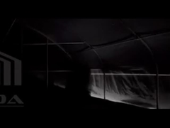 فيلم بلاستيك أبيض وأسود يغطي دفيئة واحدة للحرمان من الضوء