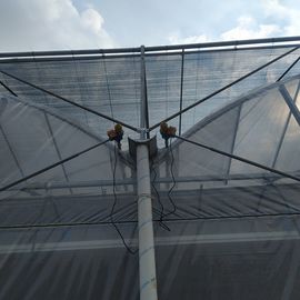 شفاف 200 ميكرون فيلم Coverd Polycarbonate Greenhouse Kit Multi Span Greenhouse