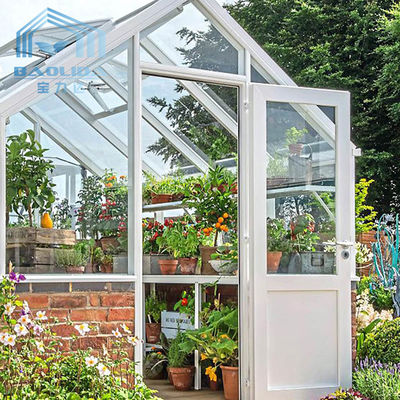 خيمة الدفيئة ذات الألواح الزجاجية البستانية بحجم باينت لحديقة الزهور